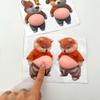3D Puppy Squeezeable Squishy Belly Sticker Cute Shiba Inu Dog Decompress Sticker Book Decor Party Favor Gift Festival Supplies