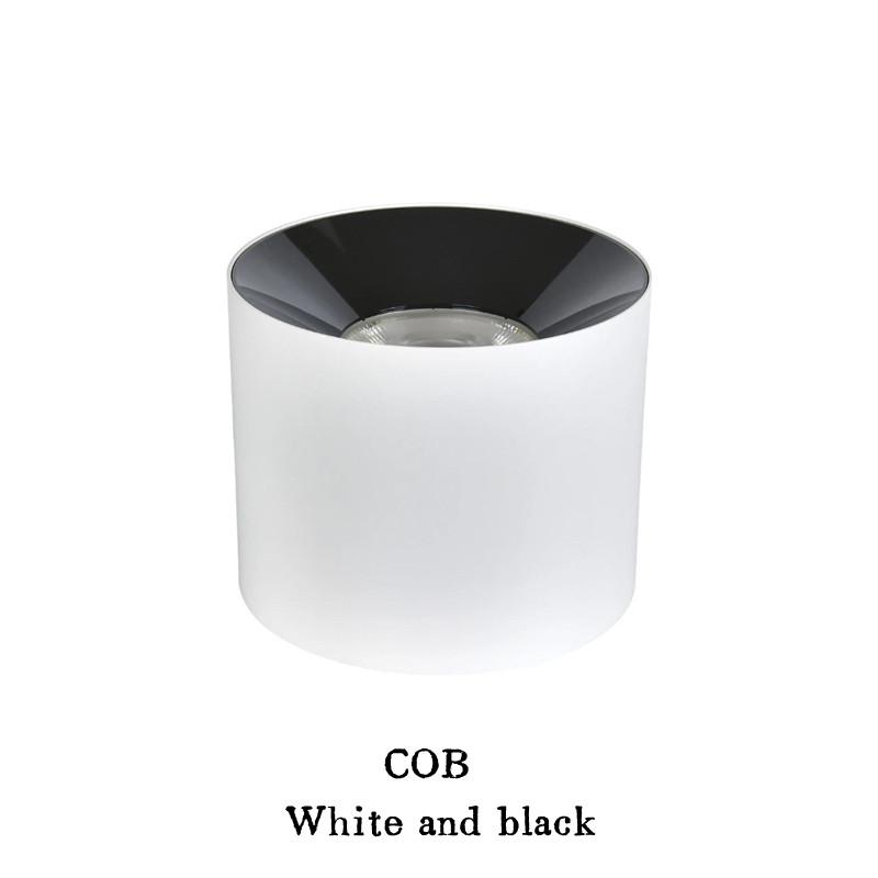 Kulaté LED stropní svítidlo downlight do obývacího pokoje, ložnice, chodby, bodové osvětlení, antireflexní COB/SMD10W12W15W18W24W bytové osvětlení