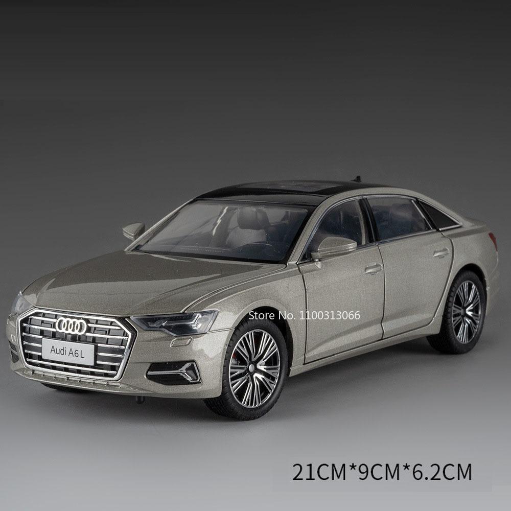 1:24 Scale 5 Series 530Li A6L Toys Cars Models with Light Music Miniature Model Doors Can Opened Vehicles for Child Adult Gifts