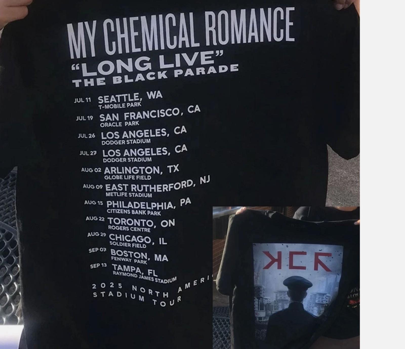 SALE Seattle MCR My Chemical Romance 2025 Merch NEW T-Shirt Gift Size S-5XL XXXXL