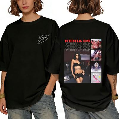 Singer Kenia Os Music Album Cover Graphic Tshirt Unisex Women Fashion Casual Oversized T Shirts Unsiex Vintage Soft Cotton Tshirt