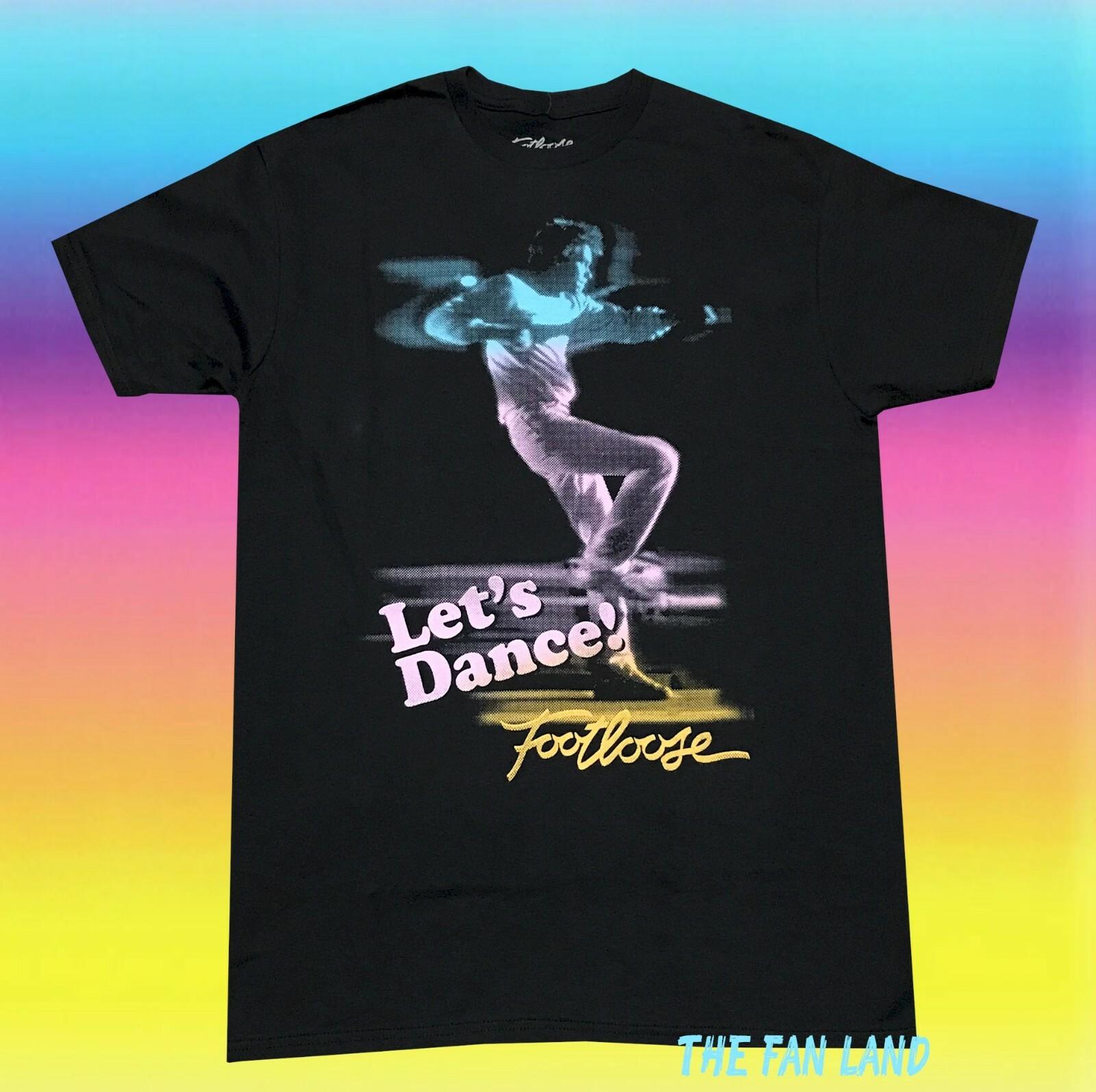 New Footloose Let s Dance! 1984 Classic Black Mens Vintage T-Shirt S разноцветный