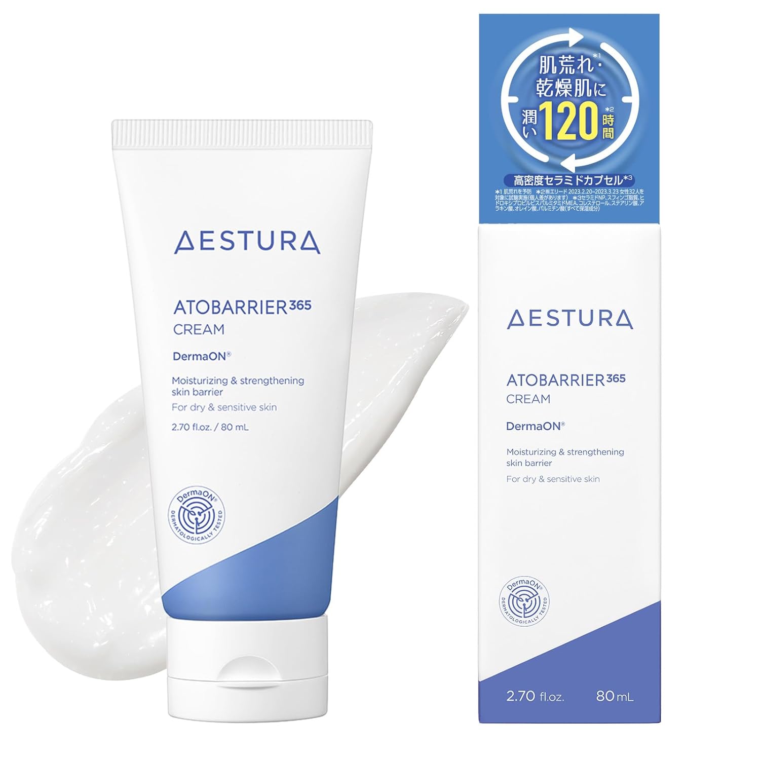 

Aestura Atobaria 365 Cream 80mL Sensitive Skin Moisturizing Face Ceramide Night Skincare Emulsion Dry Fragrance-Free Colorant-Free Low Irritation Mens