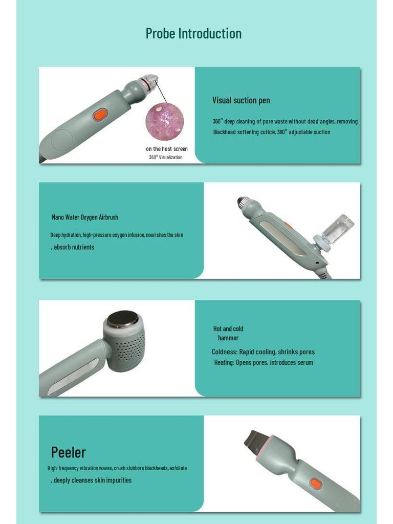 Hydrogen Oxygen Facial Care 360° Multifunctional Beauty Device for Skin Management, Home & Commercial Use