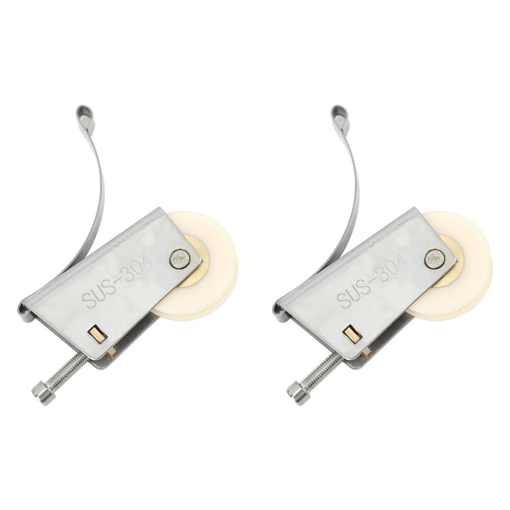 2Set Cabinet Sliding Door Window Roller Pulley Stainless Steel Sliding Door Window Roller Pulley Including Upper Wheel