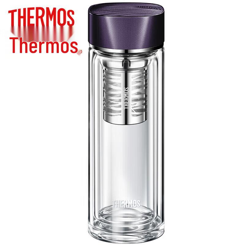 Thermos Double-Layer Insulated Tea Glass Cup