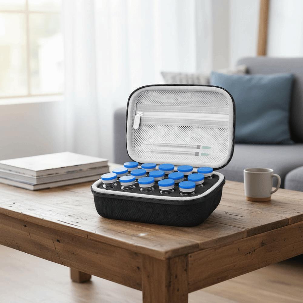 10ML Insulin Vials Storage Case Large Capacity EVA Insulin Case Waterproof Wear-resistant Insulin Organizer Diabetes Care