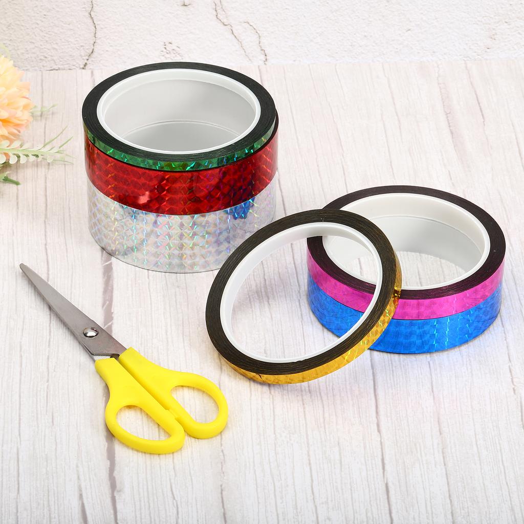 20/25/35mmx50m Prism Tape Holographic Metalized Reflective Decorative Adhesive Masking Tape DIY Art Craft Wrapping Stationery