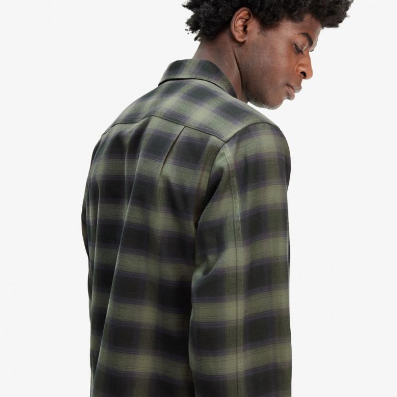 Fred Perry [sport] Blur Tartan Overshirt   Laurelis Green Afpm2438718 X21