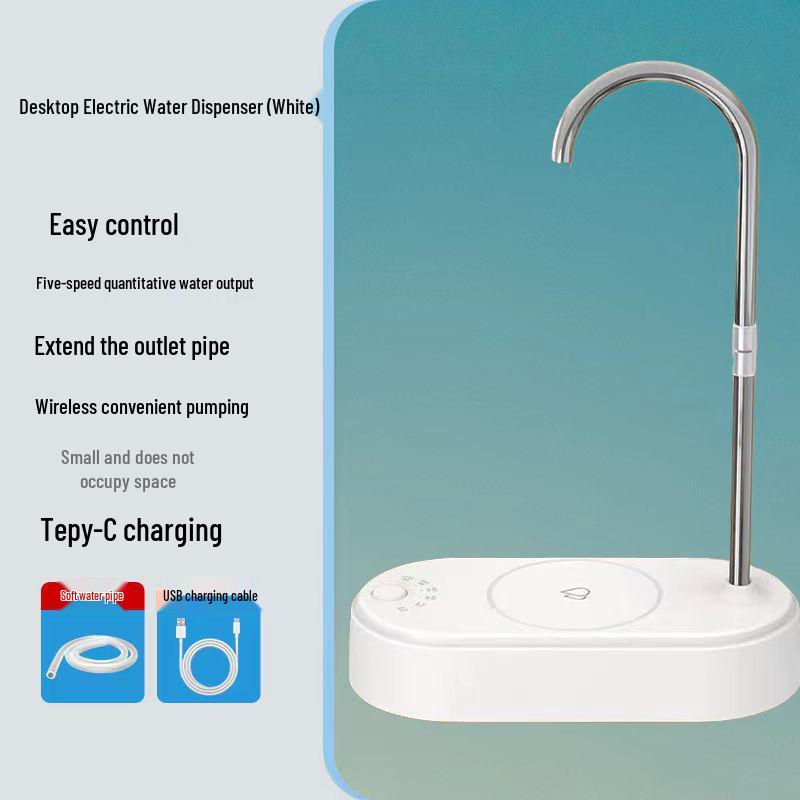 Electric Folding Water Dispenser: Automatic Rechargeable Hand Pump for Bottled Water