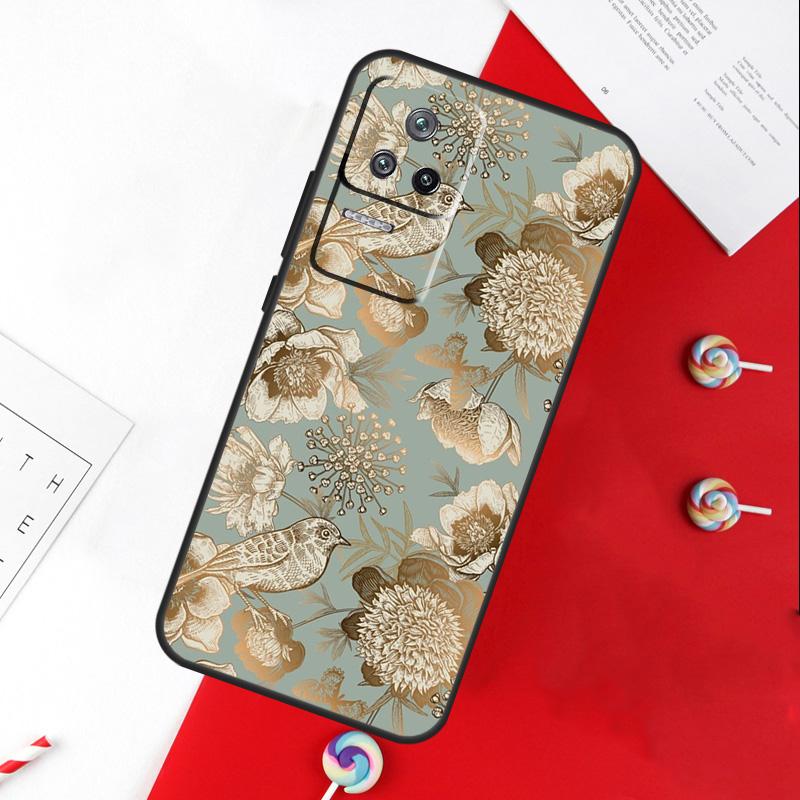 Garden Birds Cover For Xiaomi 13T 11T 12T 14T Pro 13 14 15 Ultra POCO X7 Pro X3 X5 X6 F5 F6 M6 Pro Case