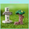 Charming Resin Miniature Signpost Decor For Moss Terrariums And Fairy Gardens