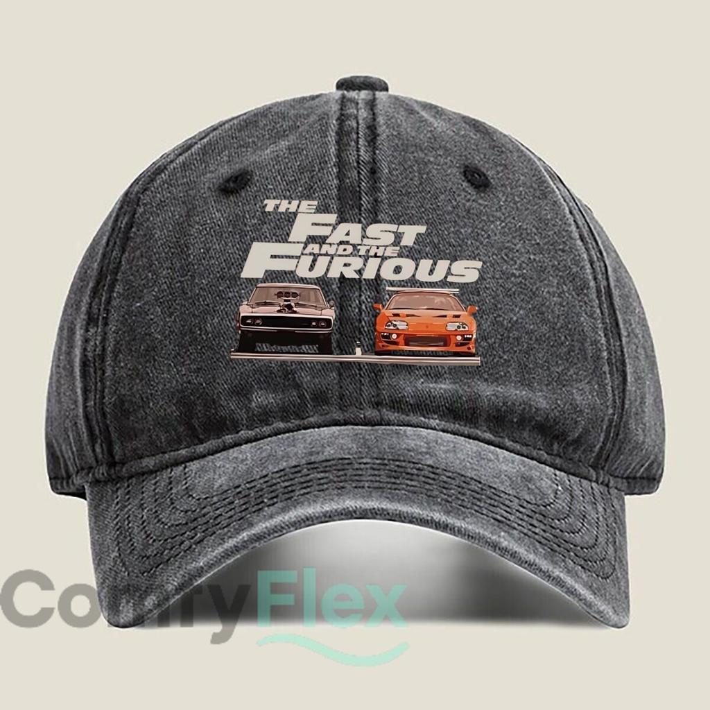 Fast & Furious Racing Fashion Washed Baseball Cap Outdoor For Womens Unisex Female Beach Dad Hat Hip Hop