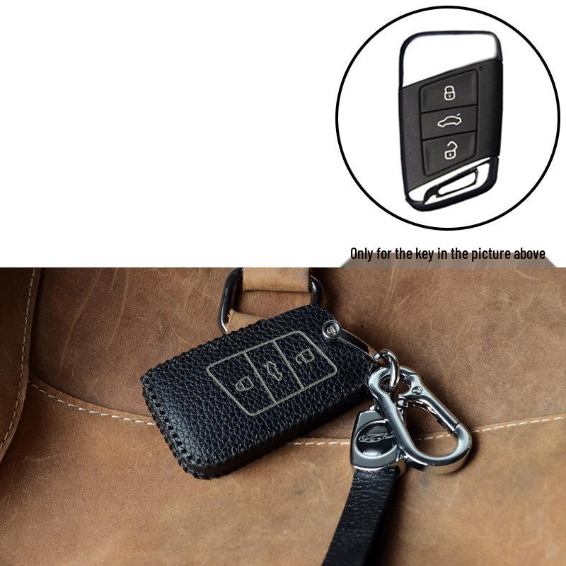 Volkswagen Key Protection Cover: Fits 21 Models, Including New Passat, Magotan, 330GTE, and B8B7 - Genuine Leather