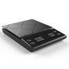 Rechargeable Hand Drip Coffee Scale with LED Touch Screen, 3KG Capacity, and Timer for Home and Commercial Use.