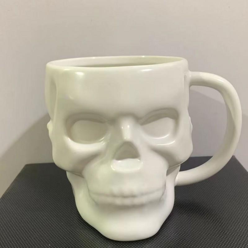 Halloween Skull Ceramic Coffee Mug Creative Office Drinkware Modern Minimalist