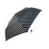 Rose Sangyo 65cm Blue Rib Mini Folding 61654901 Umbrella, Bias, Black,