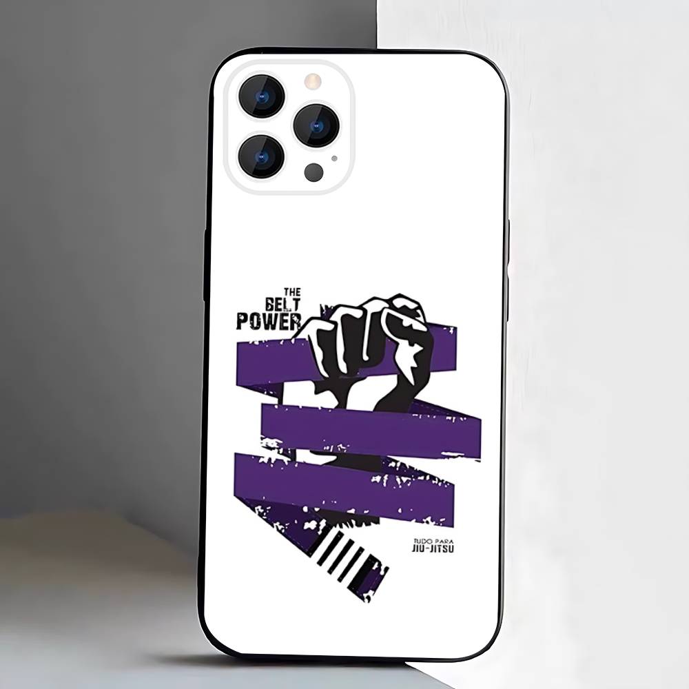 BJJ Brazilian Jiu Jitsu Phone Case For iPhone 17,16,15,14,13,12,Pro,Max,Plus,E,SE4,Air,Mini Black Soft Box