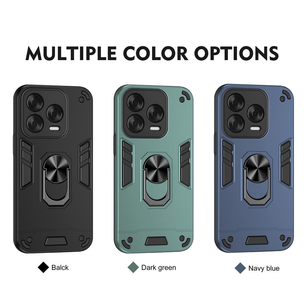 KEYSION Nárazuvzdorné pouzdro Armor pro ZTE Blade V70 Vita Silikon+PC Kroužek pro ochranu fotoaparátu Stojánek Kryt na telefon pro Blade V70 Design