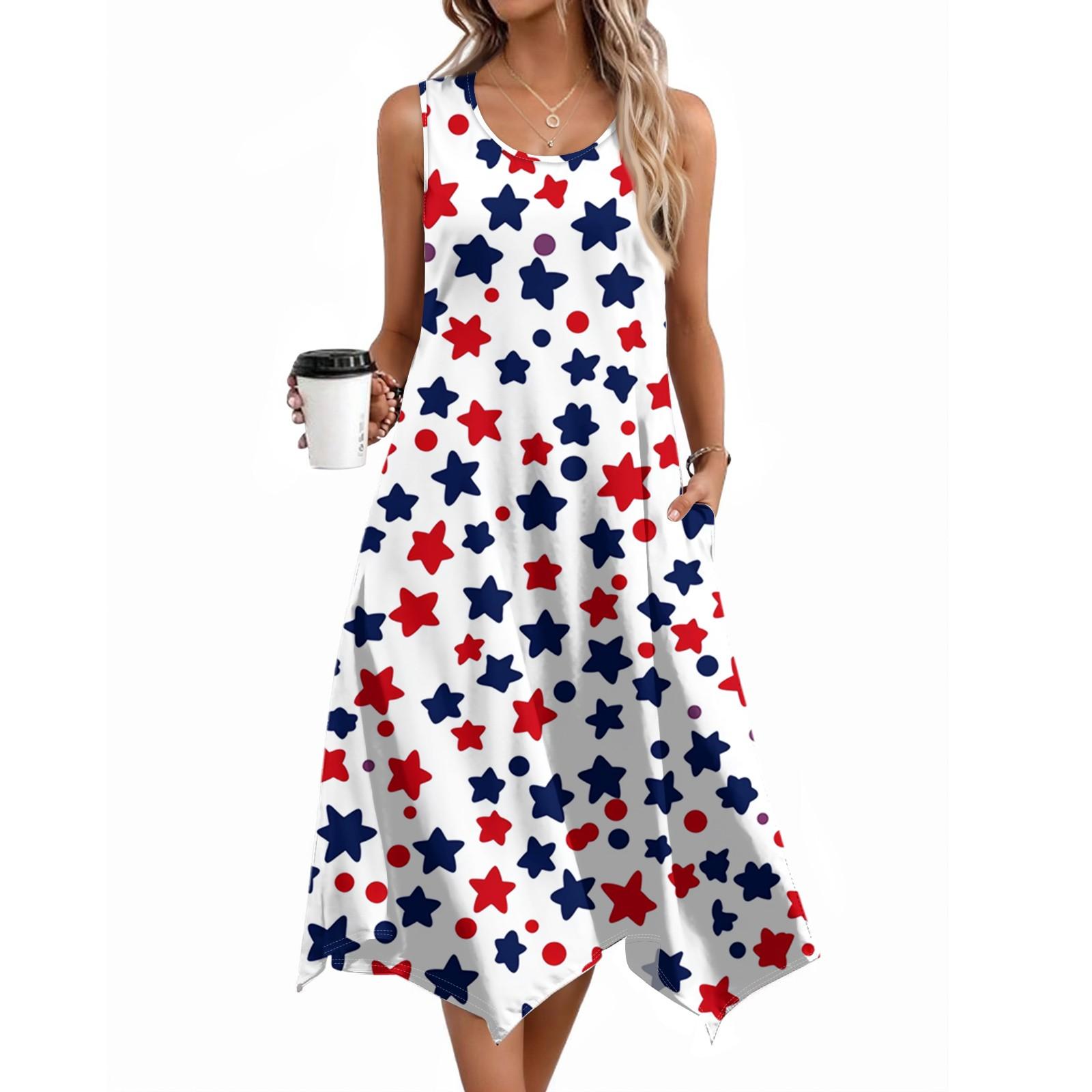 

Женское повседневное платье на лето, платье-майка, свободное пляжное платье с карманами, расклешенный миди-сарафан XL