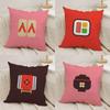 Anime Simple Japan Day Cushion Cover Silky Short Plush DoubleSided Printed Pillow Case for Sofa All Seasons Home Decor Gift