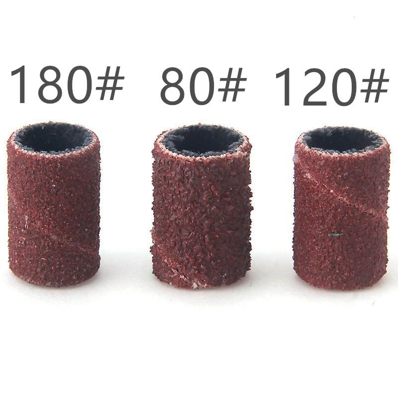 Set de 6 bucăți de găurit pentru arta unghiilor și benzi de șlefuit Set de înlocuire a pilelor electrice