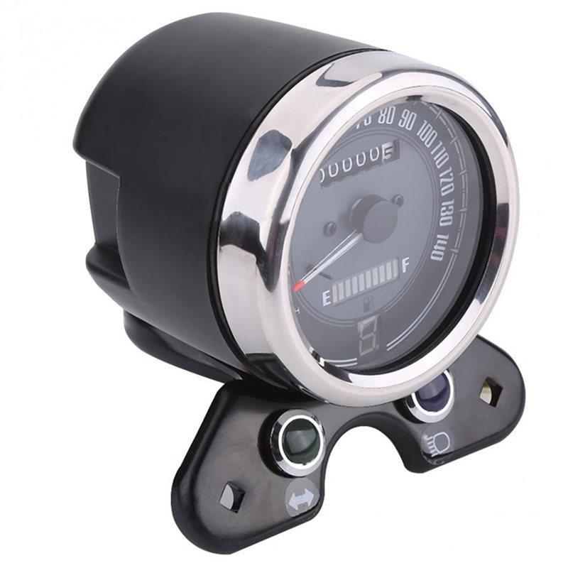 Digital 12V Universal Motorcycle Speedometer With Dual Odometer Backlight Display For Honda CG125 GN125 Cafe Racer