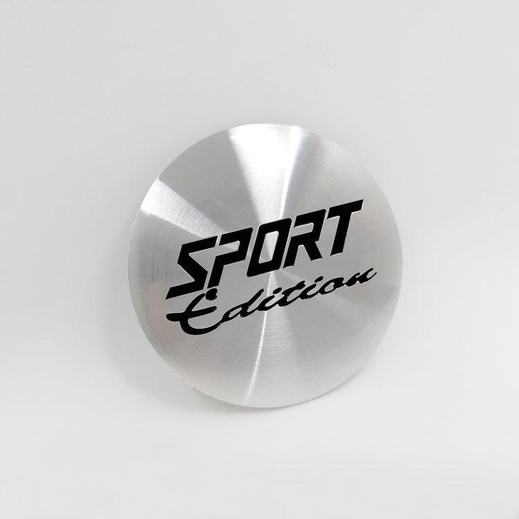 Sport Style Aluminum Alloy Car Wheel Hub Stickers 45MM & 56MM