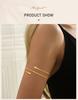 Bracciale da braccio semplice con polsino superiore per donna, Braccialetti geometrici alla moda, Gioielli regolabili