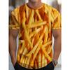 Fun Fruit Watermelon Pattern 3D Print Breatha Quick-Dry Men T-Shirt Outdoor Street Fashion Casual Leisure Parent-child Clothing
