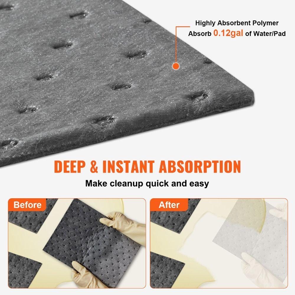 5Pcs 50*40cm Oil Absorbent Pads Absorbent Mat Garage Floor Mat Durable Oil Spill Mat  Under Car