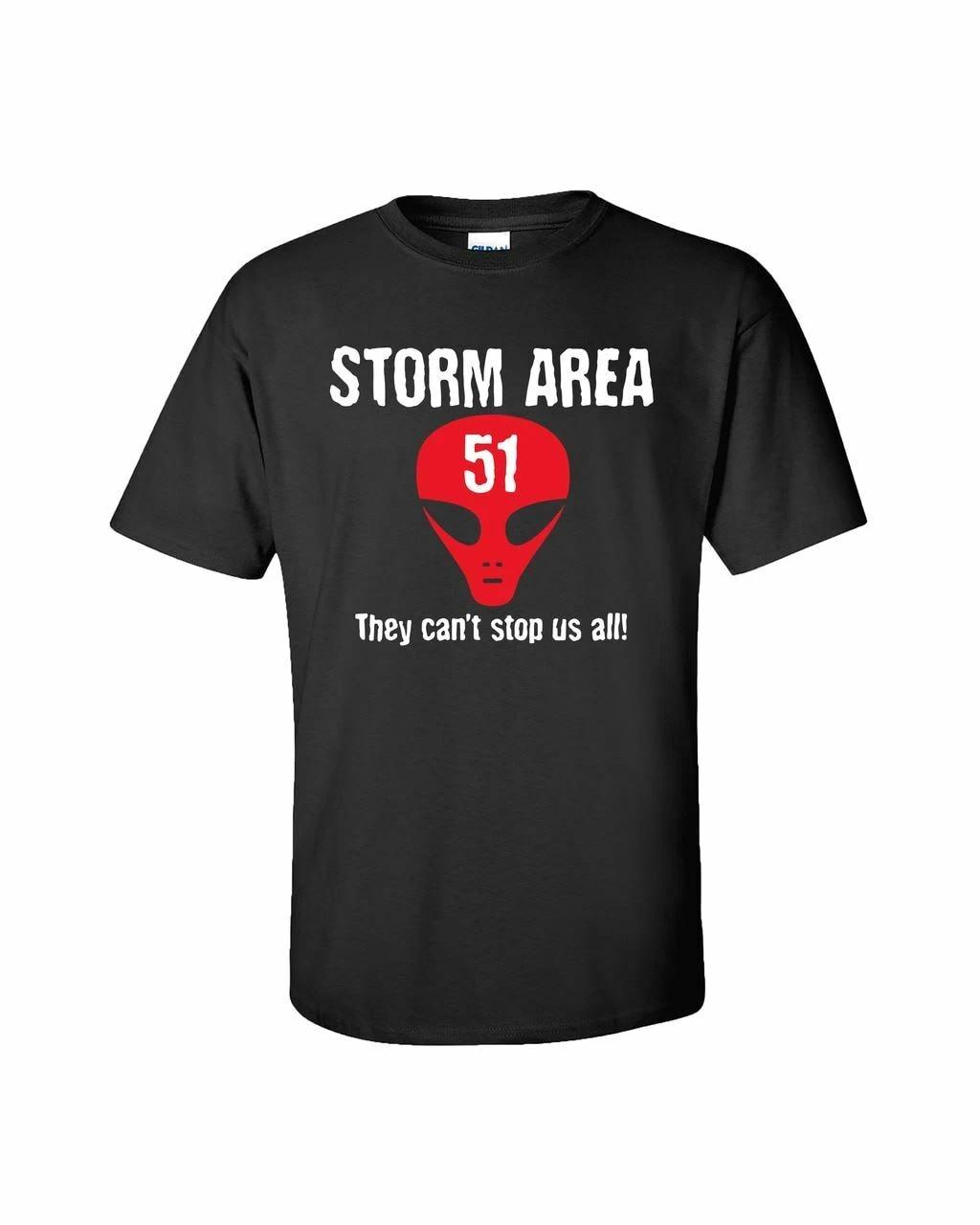 

Funny Storm Region 51 Can t Stop US Any Adult Short Sleeve T-Shirt S