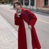 Women's Mid-Length Wool Coat with Doll Collar - 2025 Autumn/Winter Korean Style