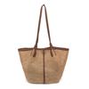 Bestseller Nuovi Colori Blocchi Borsa Tessuta Monospalla Grande Capacità Borsa a Mano Estiva Vacanze Viaggio Boemia Borse a Spalla in Paglia