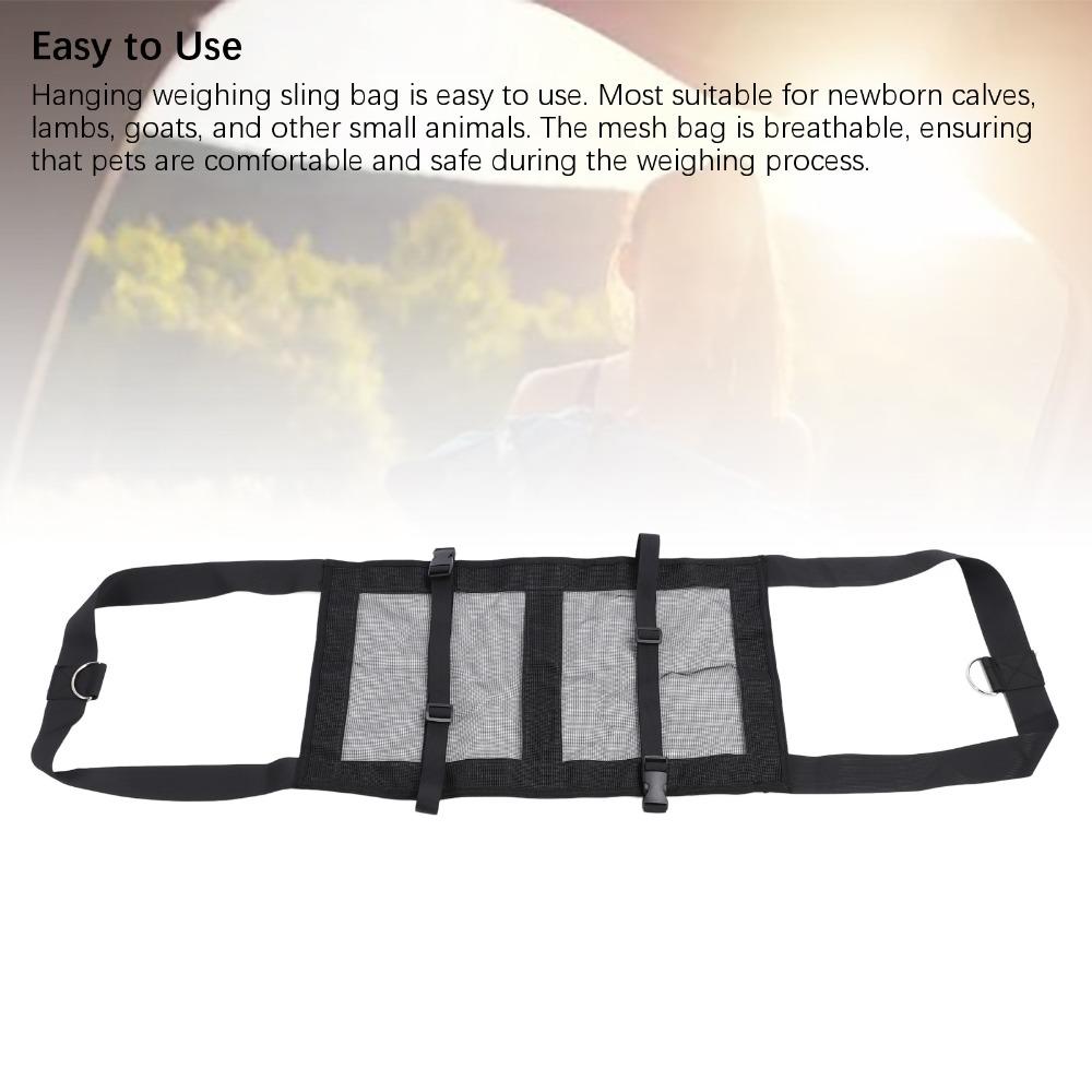 With D Shaped Loop Calf Sling Adjustable Hanging Weight Sling Goat Harness Newborn Livestock