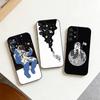 A-Astronaut In Space Phone Case For Samsung S25,S24,S21,S22,S23,S30,Ultra,S20,Plus,Fe,Note,10,9,5G Black Cover