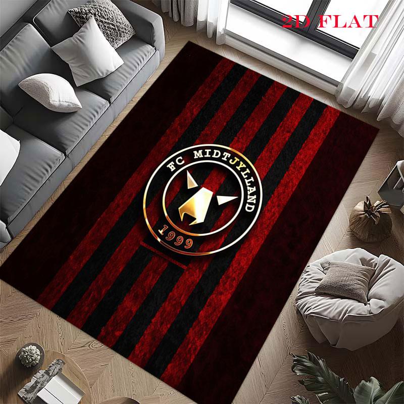 FC Midtjylland Carpet Rug for Living Room Bedroom Home Sofa Decoration,Kids Play Nonslip Floor Mat