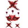 Face Patch Tattoo Stickers Spider Scar Scar Spider Design Halloween Body Art Stickers  Men