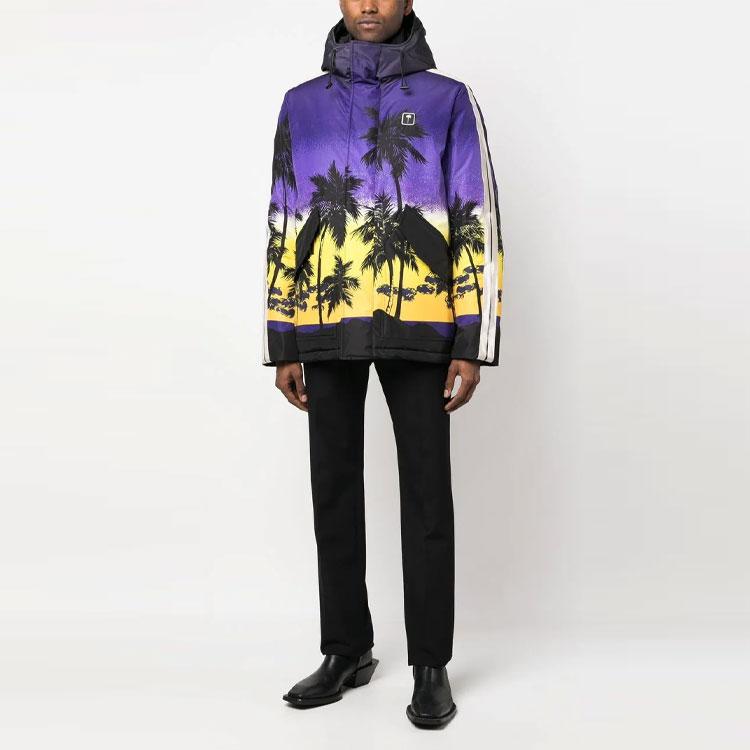 Palm Angels sunset-print hooded jacket PMKP001S23FAB0023710