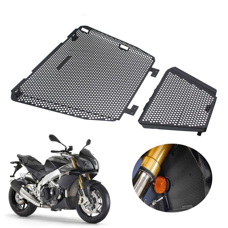 

A51K-Motorcycle Radiator Guard Grille Protector Cover Black Metal For Aprilia RSV4 1000 APRC RF Tuono V4 1100 RR Factory чорний