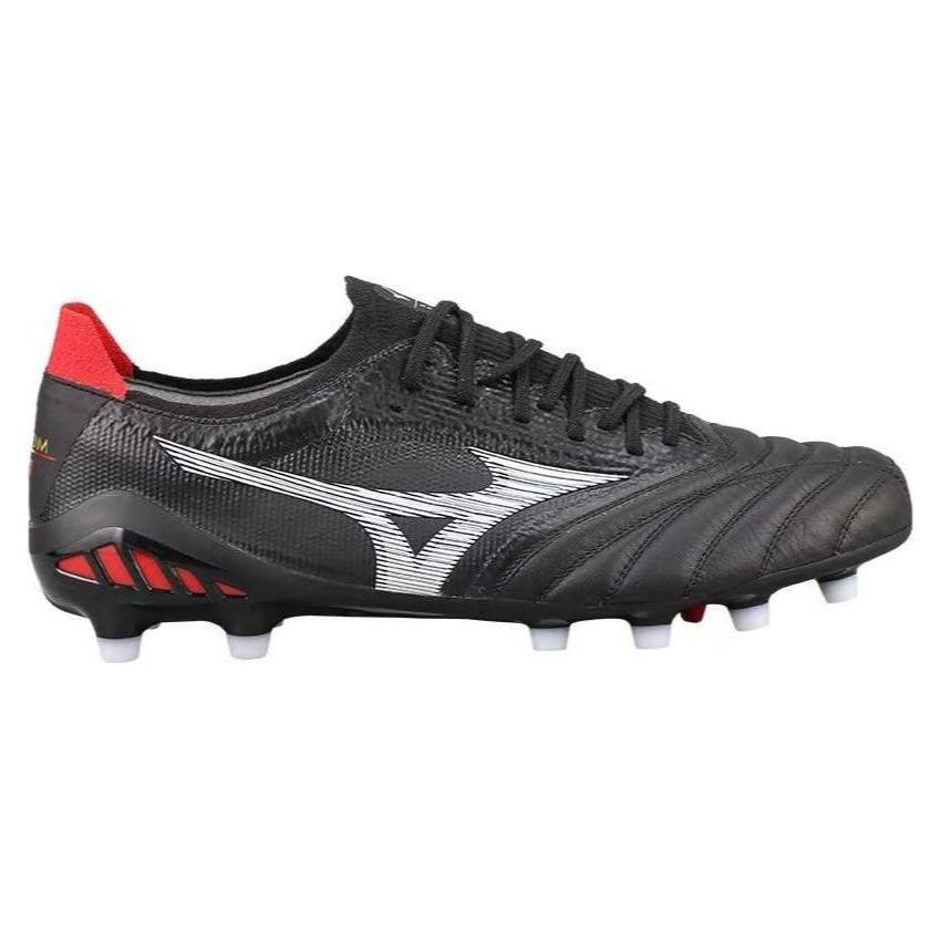 Mizuno Morelia Neo 3 FG Comfortable Casual Shock Absorbing Durable Soccer Shoes Men Sneaker Black Silver Red P1GA209001