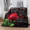 Stained Glass Rose Flannel Blanket,Lightweight,Office Blanket,Sofa Blanket,Comfortable Blanket