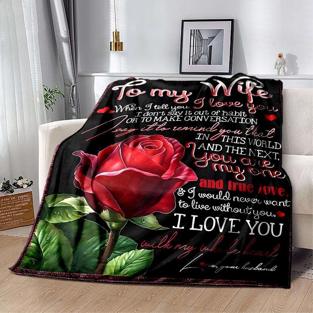 Stained Glass Rose Flannel Blanket,Lightweight,Office Blanket,Sofa Blanket,Comfortable Blanket