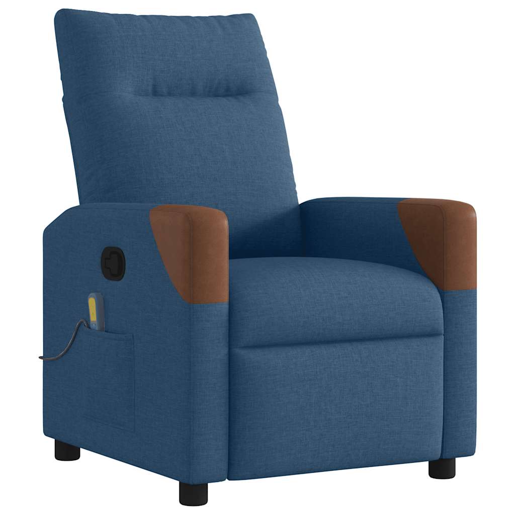 Massage Chair Blue Fabric