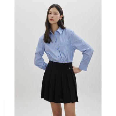 Cc Collect Embroidery Point Stripe Shirt C261msc007
