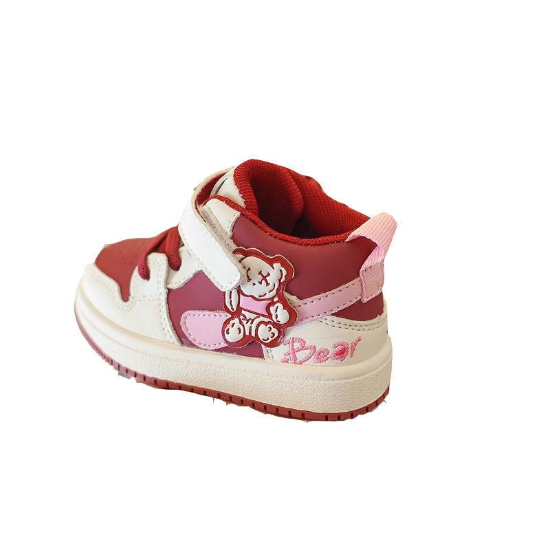 Baby Autumn Shoes Toddler Shoes Girl Baby Children High-top Toddler Shoes 1 2-3 Years Old Boy Baby Soft-soled Shoes