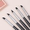 Schwarzer Silikon Eyeliner Pinsel Klinge Mehrzweck Augenbrauen Lippenstift Pinsel Einfach zu Verwenden Nagellackstift Augenformung Make-up
