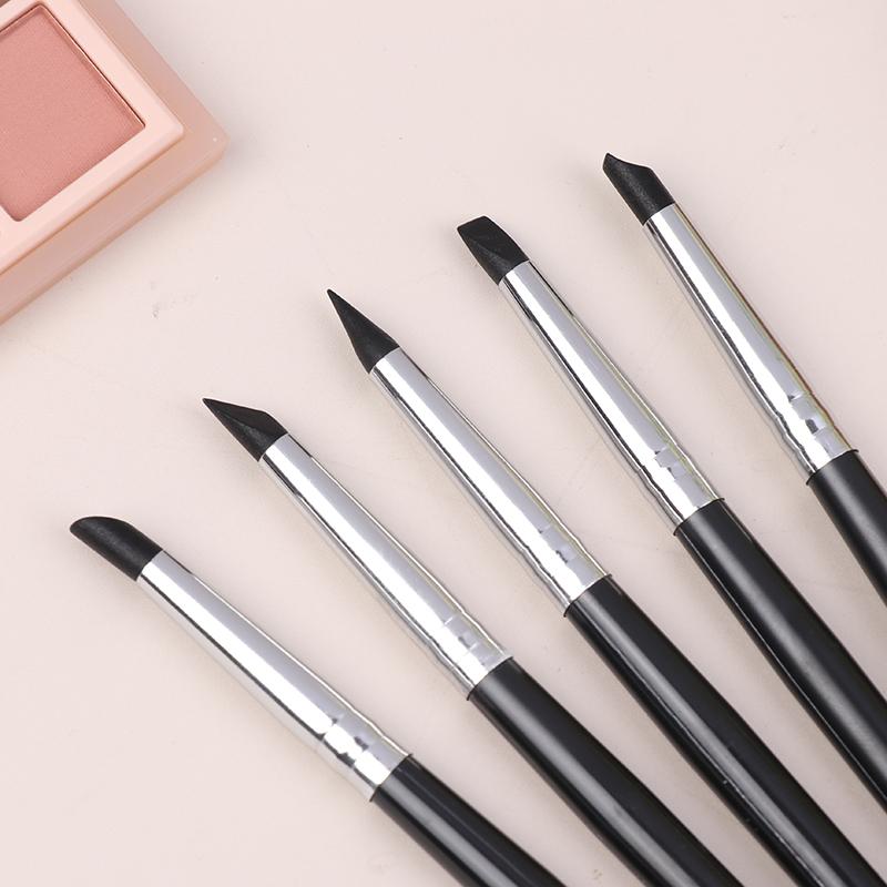 Black Silicone Eyeliner Brush Blade Multi-Purpose Eyebrow Lipstick Brushes Easy To Use Nail Painting Pen Eyes Shaping Makeup