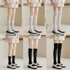 3 Pairs Women Velvet Socks Set, Knee High & Calf & Mid-calf Socks, Thin Japanese JK Stockings, Compression Slim Long Socks, Black White Solid Socks