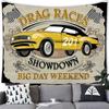 American Retro Car Tapestry Office Living Room Tapestry Home Wall Decoration Tapestry